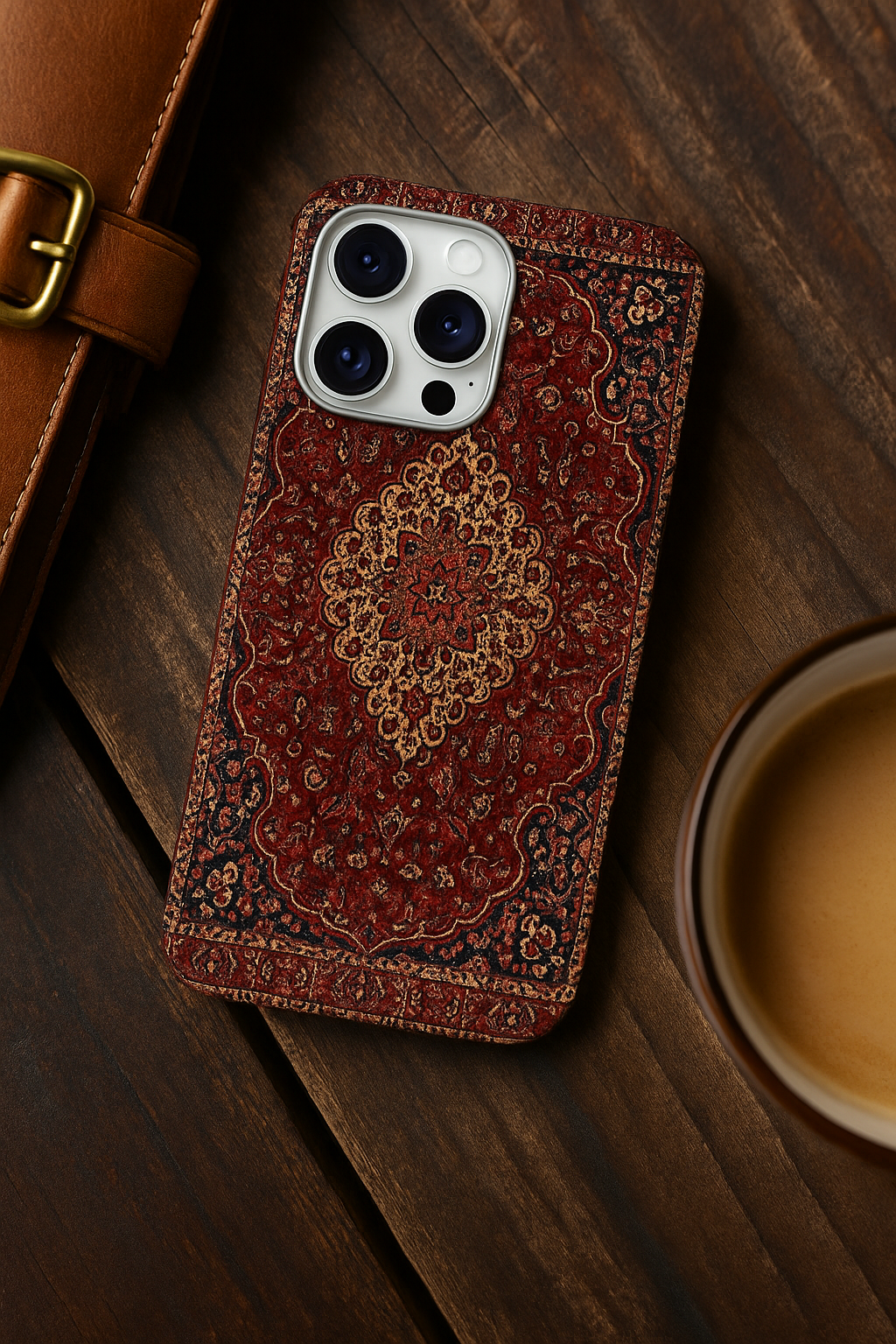 Etnik Desenli Lüx Premium Telefon Kılıfı --- 231