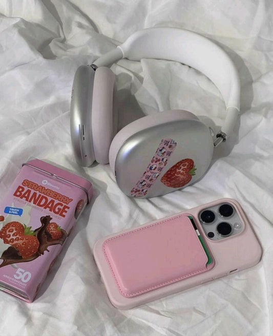 MagSafe Pembe Deri Cüzdan