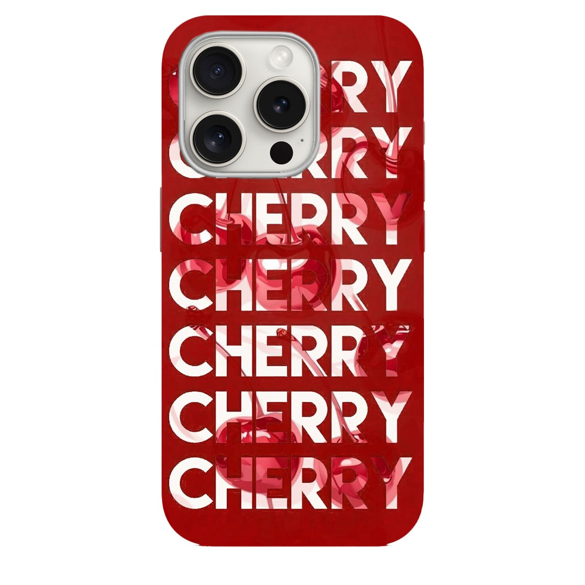 Cherry Desenli Lüx Premium Telefon Kılıfı 585