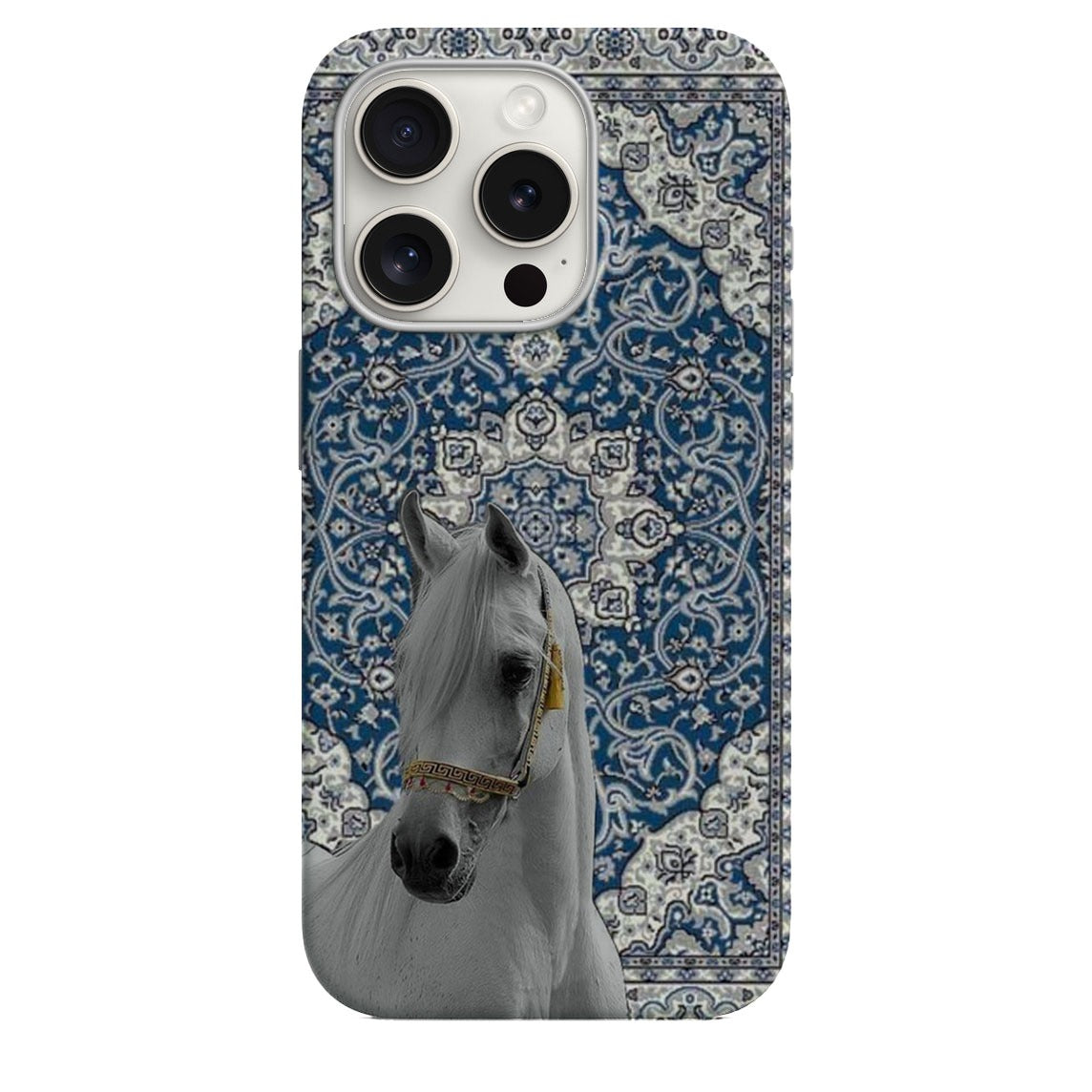 Etnik Desenli At Figürü Lüx Premium Telefon Kılıfı **292