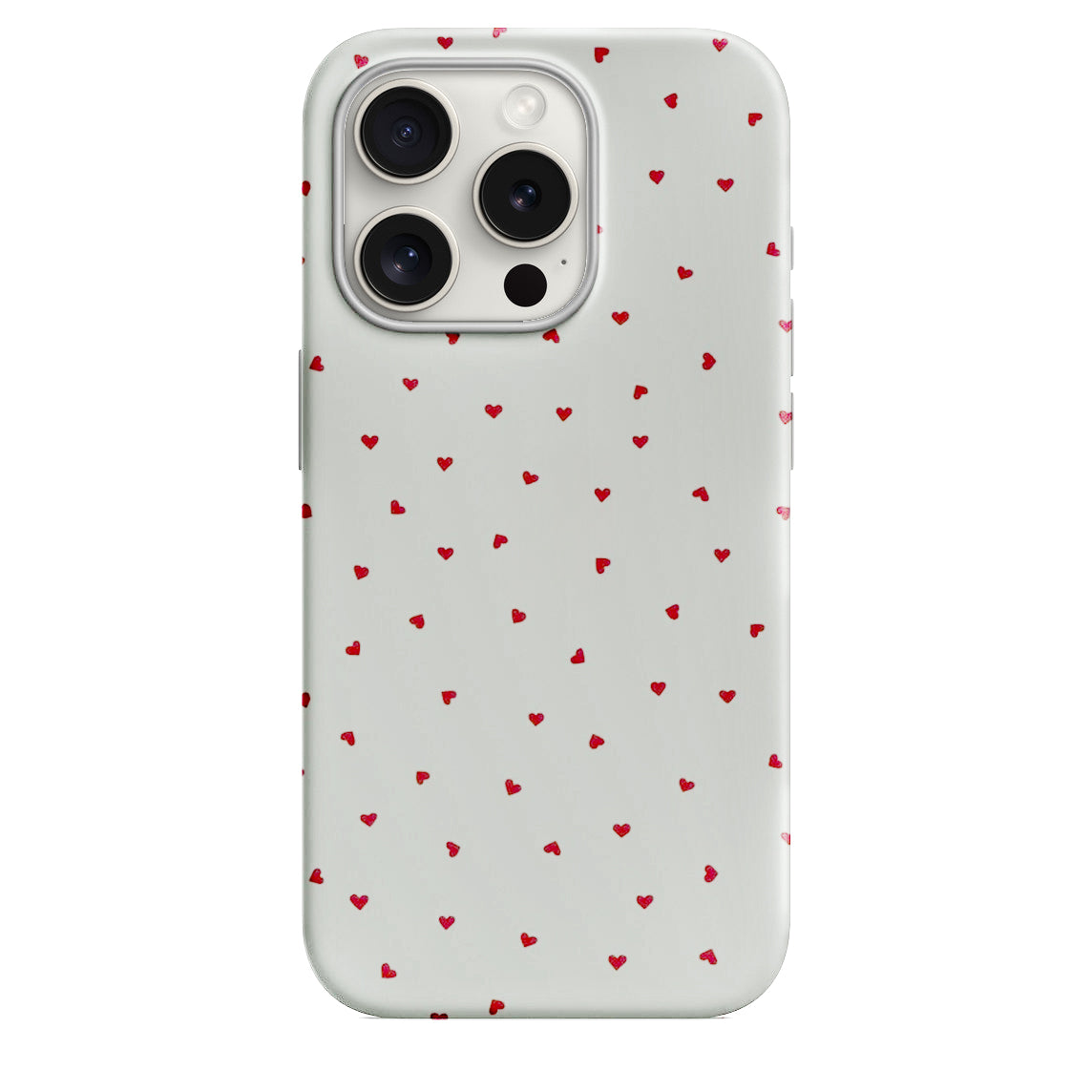 Mini Kalpler Desenli Lüx Premium Telefon Kılıfı -- 172