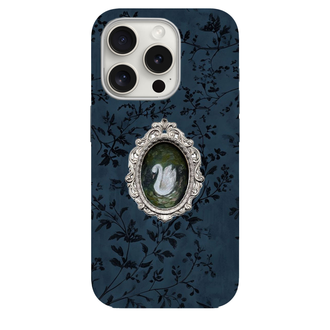 Kuğu Desenli Lüx Premium Telefon Kılıfı**485